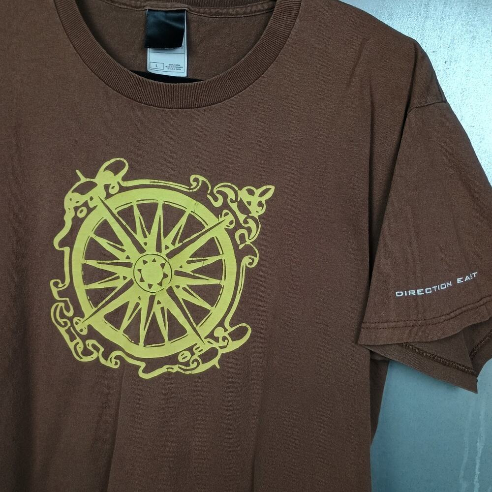 Direction East Pittsburgh Skate Vintage Y2k T-shirt Large Henry Panza Earth Tone